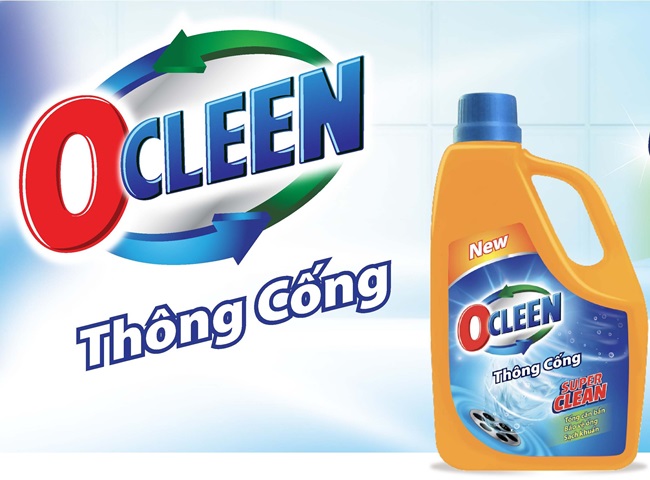 Ocleen h&oacute;a chất th&ocirc;ng cống nghẹt
