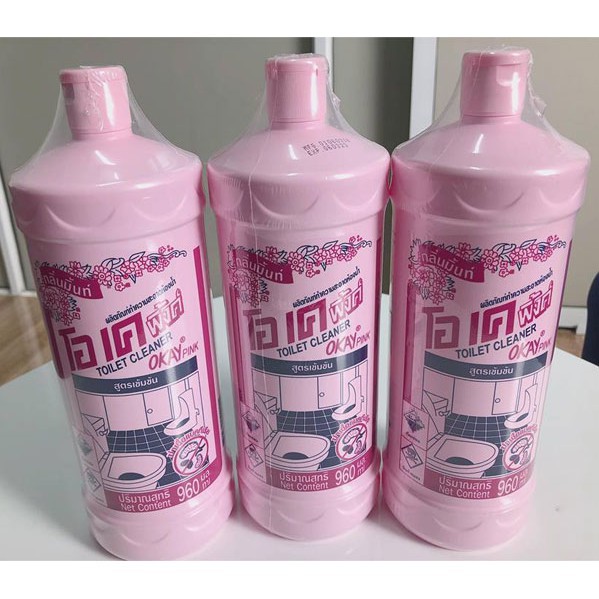 Nước tẩy rửa bồn cầu OKAY Pink Thái Lan
