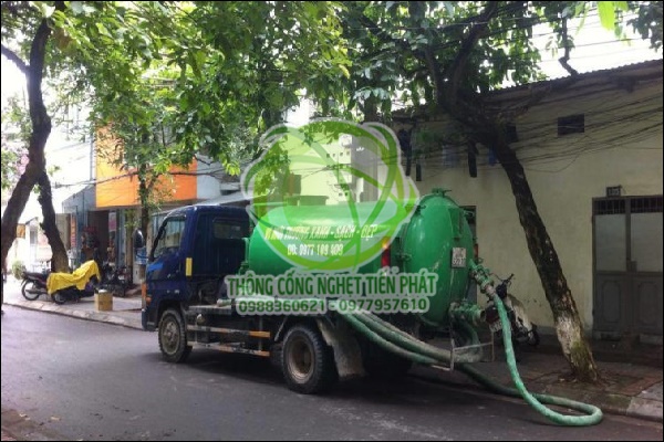 Quy trình hút bể chứa tự hoại