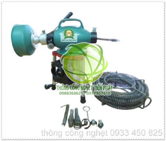 M&aacute;y thổi hơi n&eacute;n kh&iacute; th&ocirc;ng bồn cầu bị nghẹt.