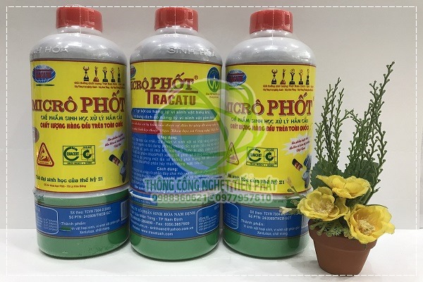 Th&ocirc;ng cống microphot dạng nước.