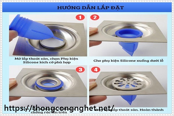 xử l&yacute; ống tho&aacute;t nước s&agrave;n bị tắc nghẽn hiệu quả