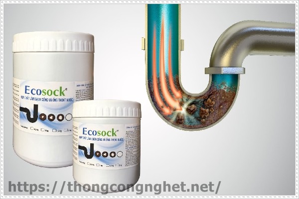 th&ocirc;ng tắc đường ống tho&aacute;t nước bằng hợp chất vi sinh