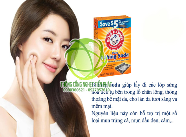 Trị mụn bằng baking soda