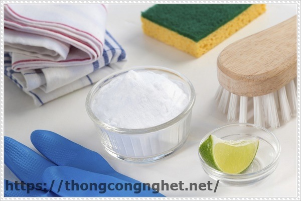 Kết hợp với chanh để th&ocirc;ng cống.